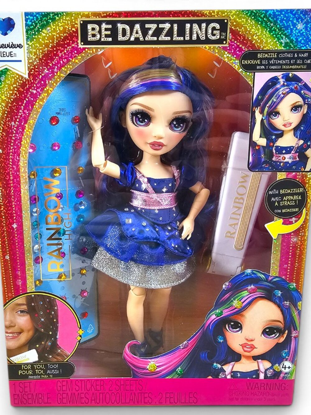 MGA Entertainment Rainbow High Genevieve Bleue Doll Be Dazzling Gems NEW 2026